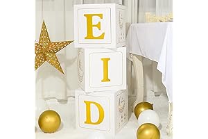 Stunning White and Gold Eid Mubarak Decorations for Home 2024