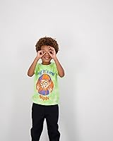 Vista 4 de Blippi Paquete de 3 camisetas para niños pequeños y pequeños, azulnaranjaverde