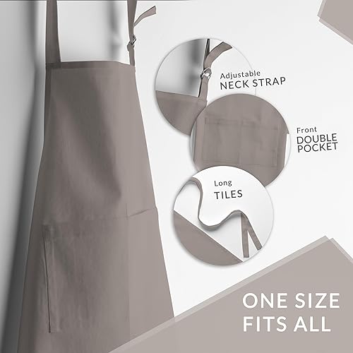 Miniatura 6 de Kitchen Apron for Men WomenAdjustable with Pocket Cloth ApronBaking Banquet Cafe Chef ApronSpring, Easter Decor BBQ Gift