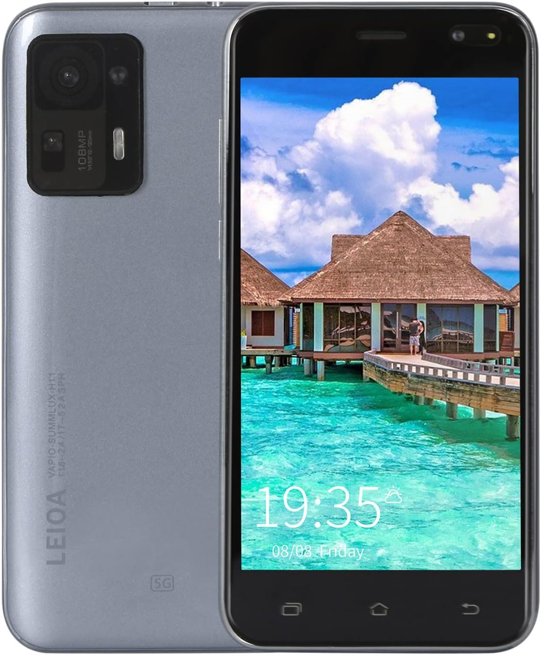 ARGIN Unlocked Cell Phones, Android 5.1 Smart Phone HD Full Screen Phone, Dual SIM Smartphones, 512MB+4GB RAM 4.0inch Touch Mobile Best for Father Childrens Christmas Gift (Blue)