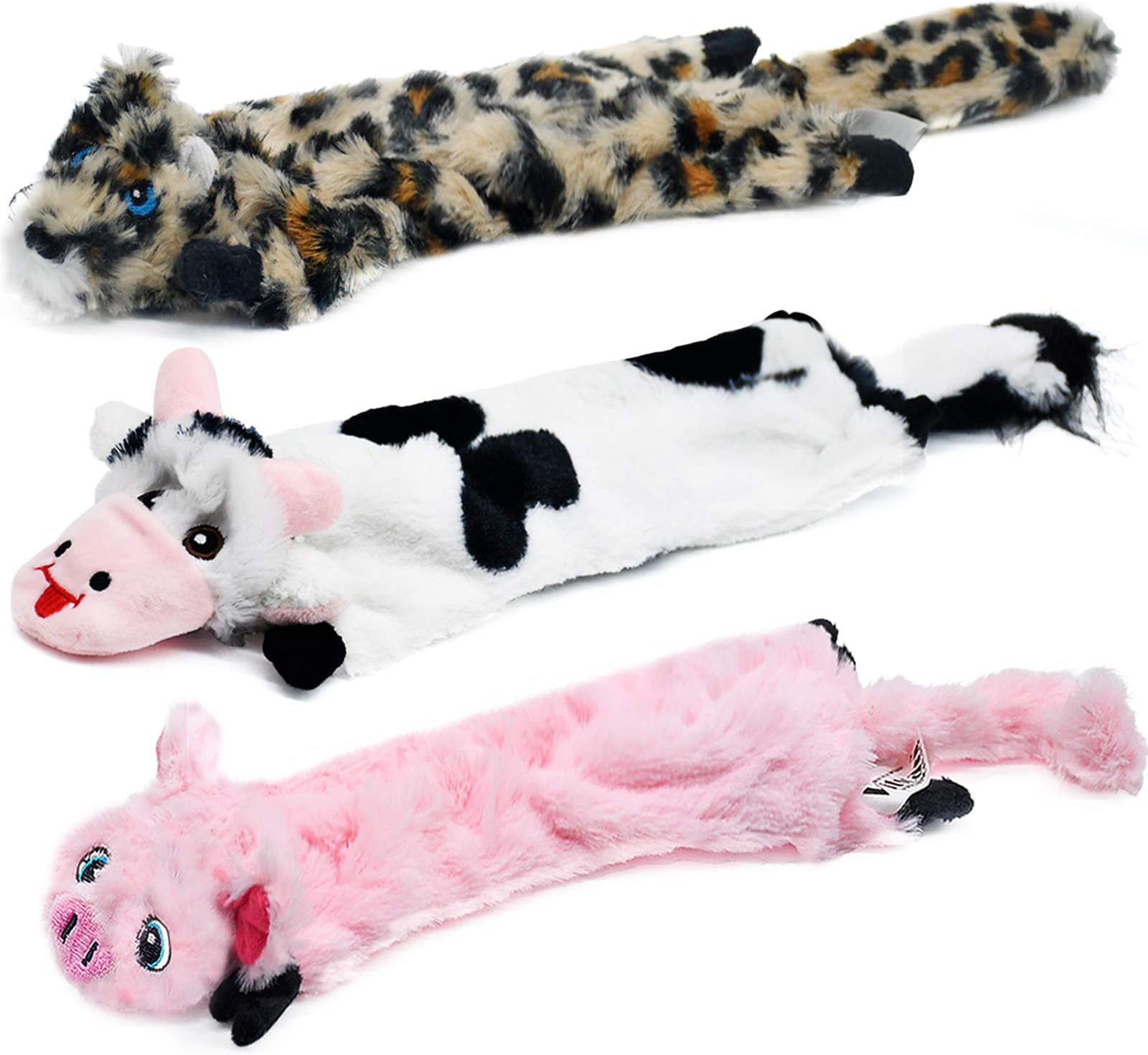 Pet Supplies SHARLOVY Dog Squeaky Toys No Stuffing, 8 Pack Crinkle