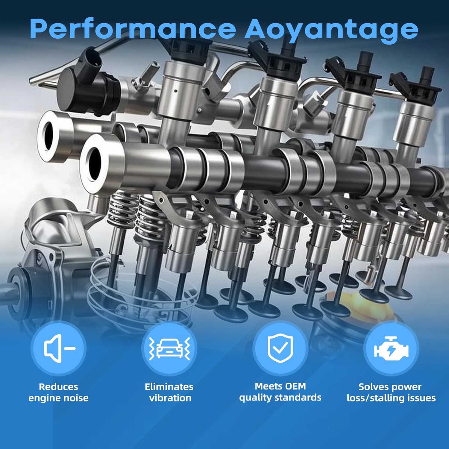 12569256 Active Fuel Management Valve Hydraulic Roller Lifters and Guide Trays Compatible with Chevy Cadillac GMC Buick Pontiac 4.3L 5.3L 6.0L 6.2L OEM# 12645725 12680871 (16pcs)