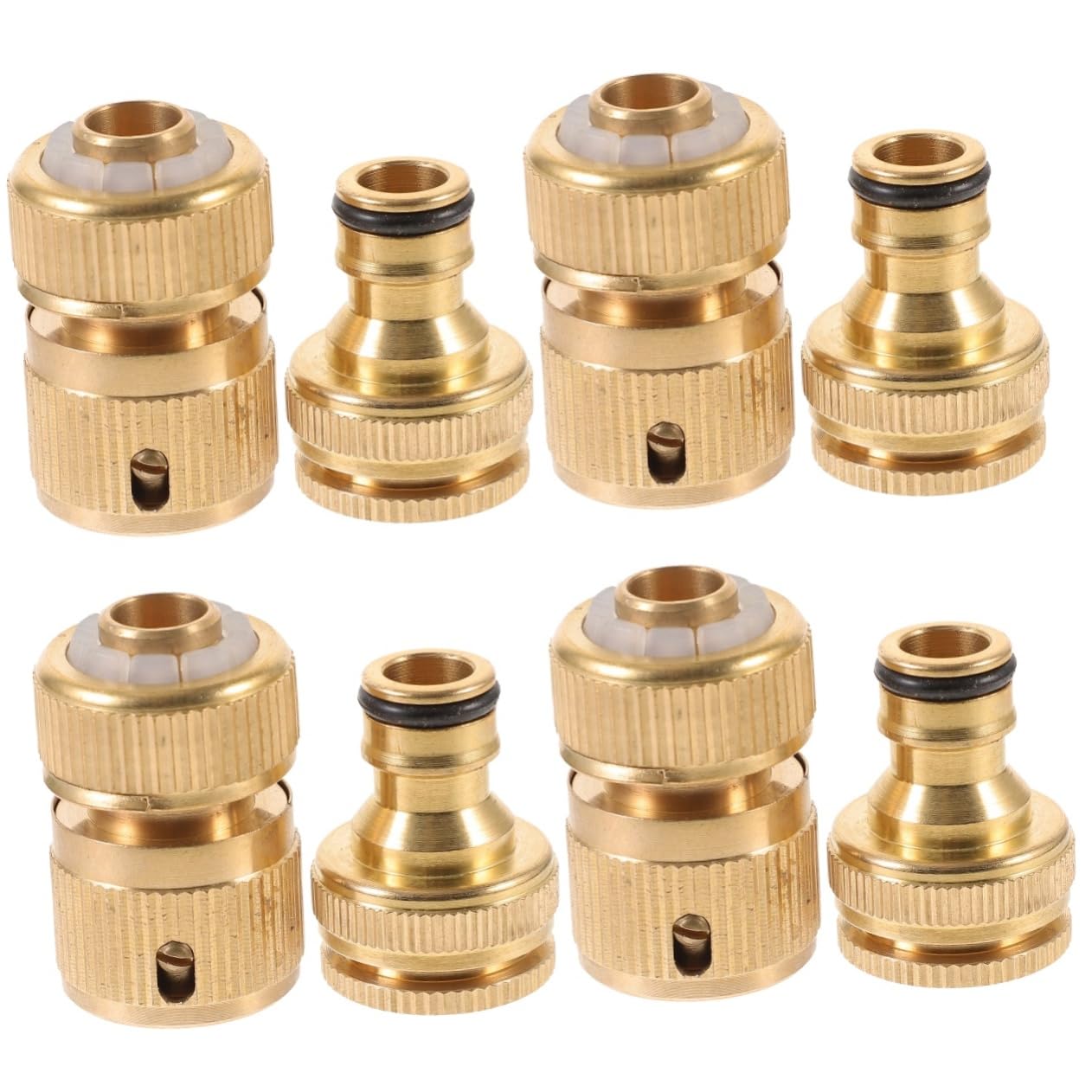 ABOOFAN 4 Paia Raccordo Rapido per Tubo da Giardino e Connettore per Facile Installazione e Manutenzione Adatto Irrigazione e Accessori per Giardino