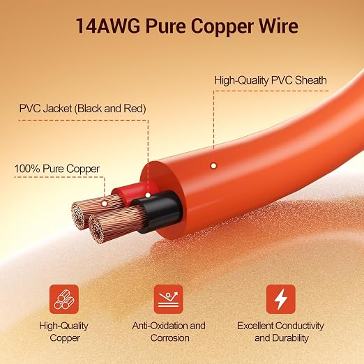 Cable de extensión solar 30 pies 8mm 14AWG miniatura 2