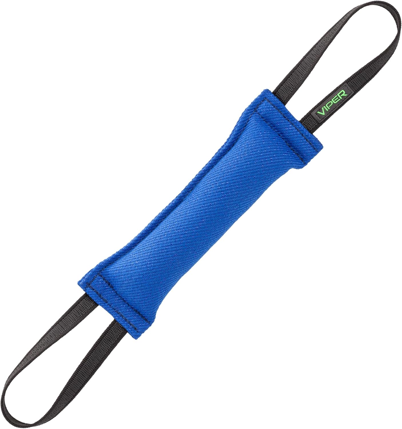 Viper Synthetic K9 Tug Toy with Dual Rubberized Handles for Dog Training & Interactive Play - Durable Tug of War Toy for Small, Medium & Large Dogs, Drive Building Reward Toy - 16" x 2.5" Blue