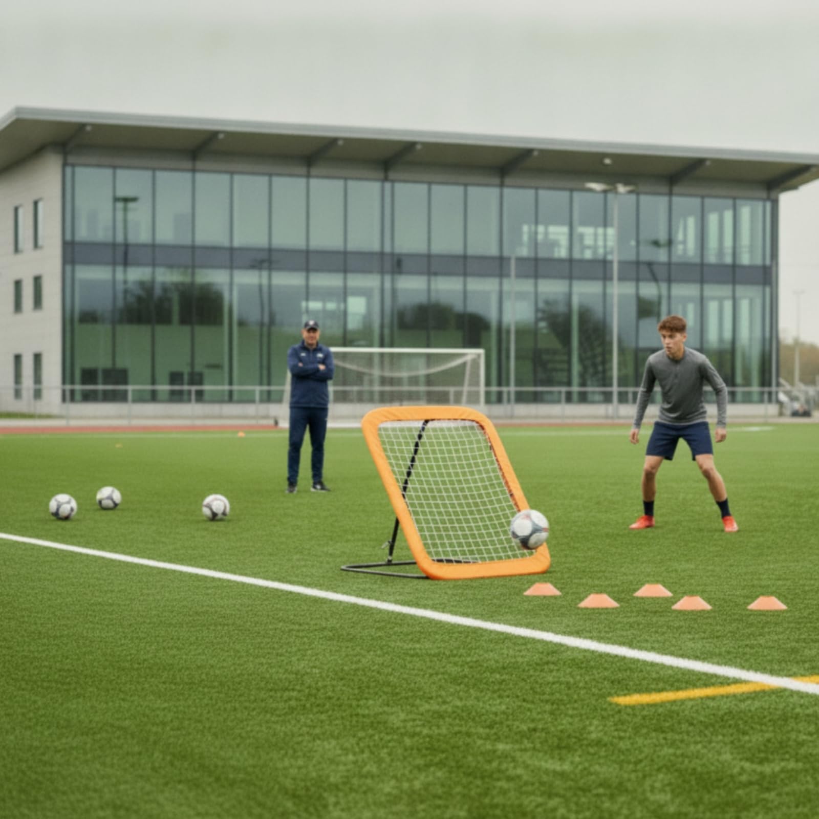 Red Fútbol Estable Fútbol con Ajustable para Futbolistas