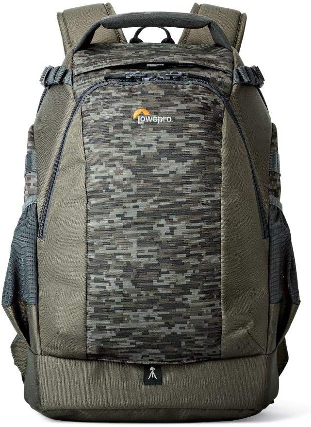 Lowepro LP37130-PWW, Flipside 400 AW II Camera Backpack, Tablet Compartment, Fits DSLR with Mounted Lens, Compact Drone, 4-6 Additional Lenses, Flash, Mica/Camo