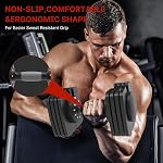 EnterSports 22LBS/26.5LBS/40LBS/44LBS/60LBS/88LBS Adjustable Dumbbell Set Quick Adjustment Space-saving Dumbbells with Non-Slip Handle Adjustable Weight, Convertible Dumbbell Weights Suitable for Women Men Home Office Gym Body Strength Training