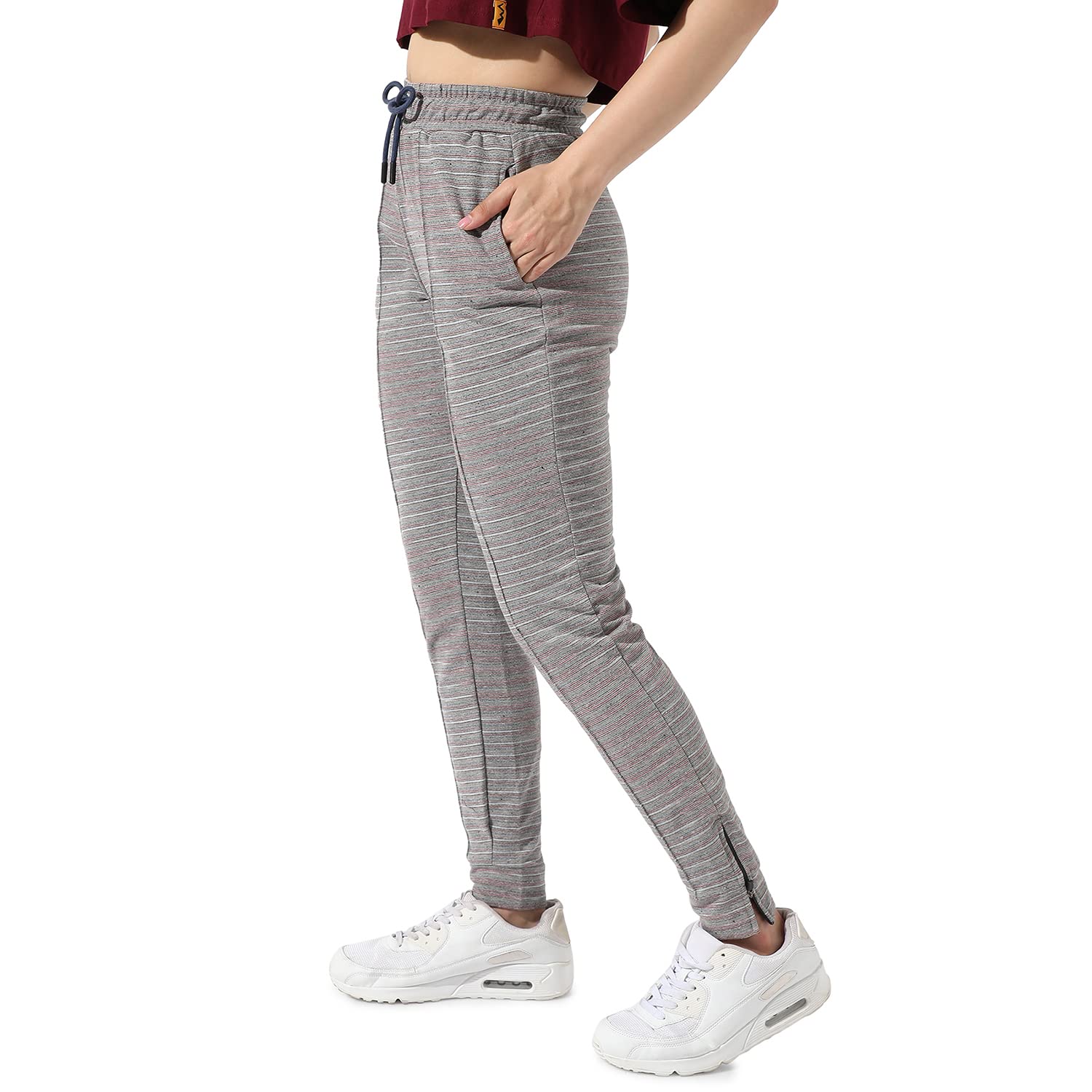 pinacolada Women's Trackpants for Casual Wear | Slanted Open Pockets | Drawstring Waist | Poly Cotton Trackpants Crafted with Comfort Fit & High Performance for Everyday Wear-picture-38