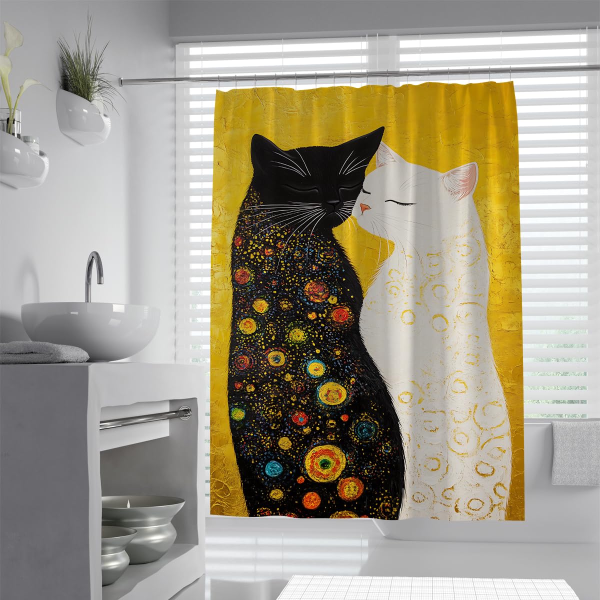 Tree of Life Shower Curtain 180x180 Boho Abstract Art Shower Curtains for Bathroom Colorful Polyester Fabric Bathroom Curtain Set with Hooks
