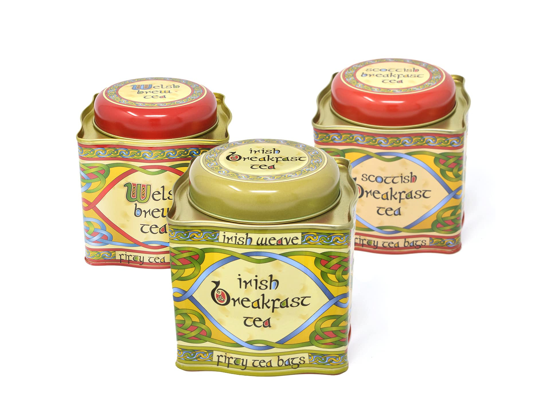 Royal Tara Black Tea Set of 3 - Scottish Tea, Welsh Tea & Irish Weave Tea / 50 Teabags per Tin