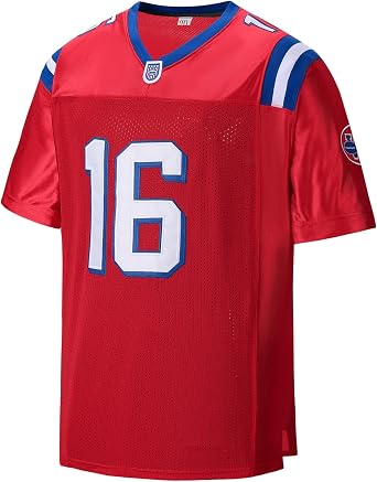 Falco Jersey #16 Shane The Replacements Movie Short Sleeve Red Embroidery Football Jerseys