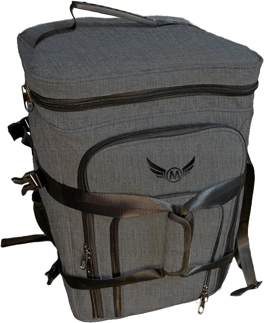 Ultimate Board Game Travel Bag – Durable Storage Case for Up to 10 Games, Water-Resistant, Adjustable Strap & Handles – Perfect for Game Nights, Conventions & Tournaments (Parent) (Black)