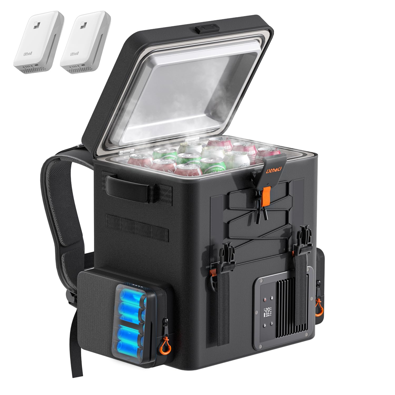 LiTHELi 21 Quart Portable Refrigerator with Batteries