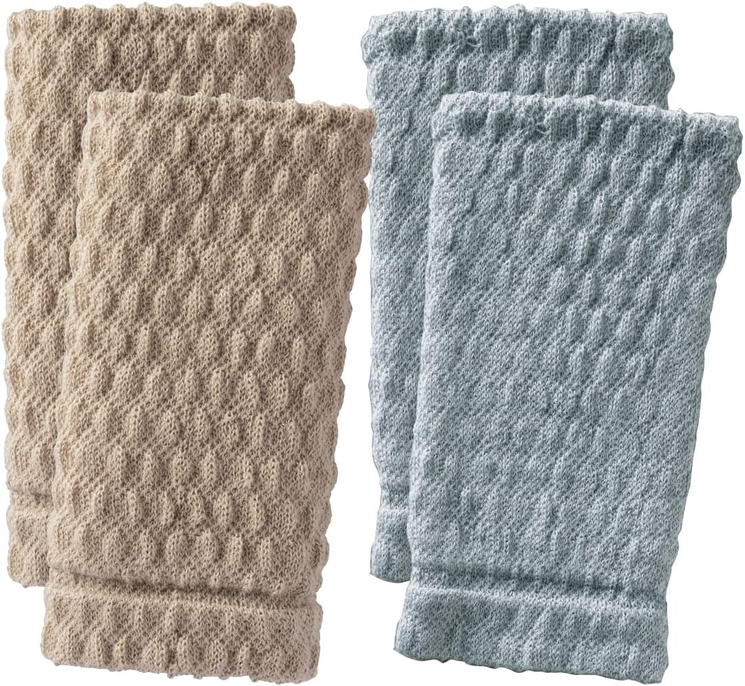 温むすび 健康足首ウォーマー ショート (フリーサイズ/編み留めあり)編み留めあり 男女兼用 レッグウォーマー/足首ウォーマー (シ