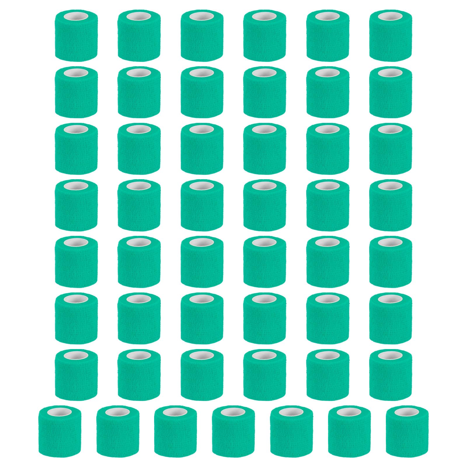 PATIKIL Vendaje autoadhesivo de 177 x 2 pulgadas, 50 unidades, cinta elástica autoadherente y transpirable para deportes, elástica, atlética, muñeca, tobillo, al aire libre, color verde