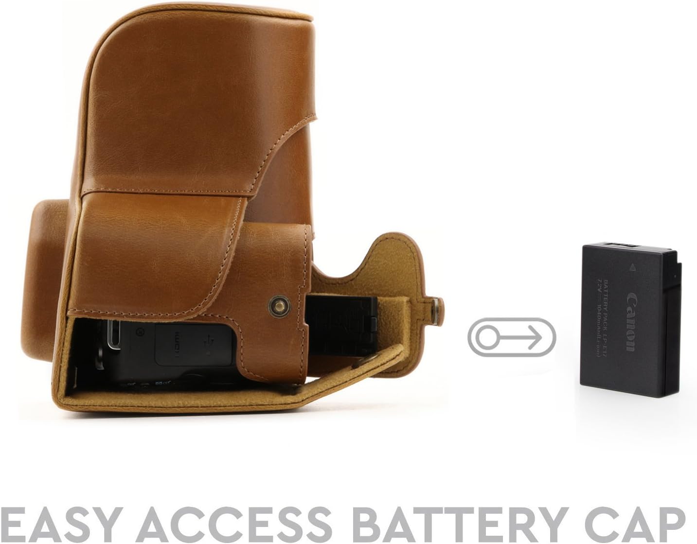 Nеw Arrіvаlѕ MegaGear Ever Ready Leather Camera Case Compatible with Canon EOS Rebel SL3, Kiss X10, Rebel SL2, Kiss X9 18-55mm Lens Flаѕh Dеаlѕ - 40% оƒƒ MegaGear Ever Ready Leather Camera Case Compatible with Canon EOS Rebel SL3, Kiss X10, Rebel SL2, Kiss X9 18-55mm Lens