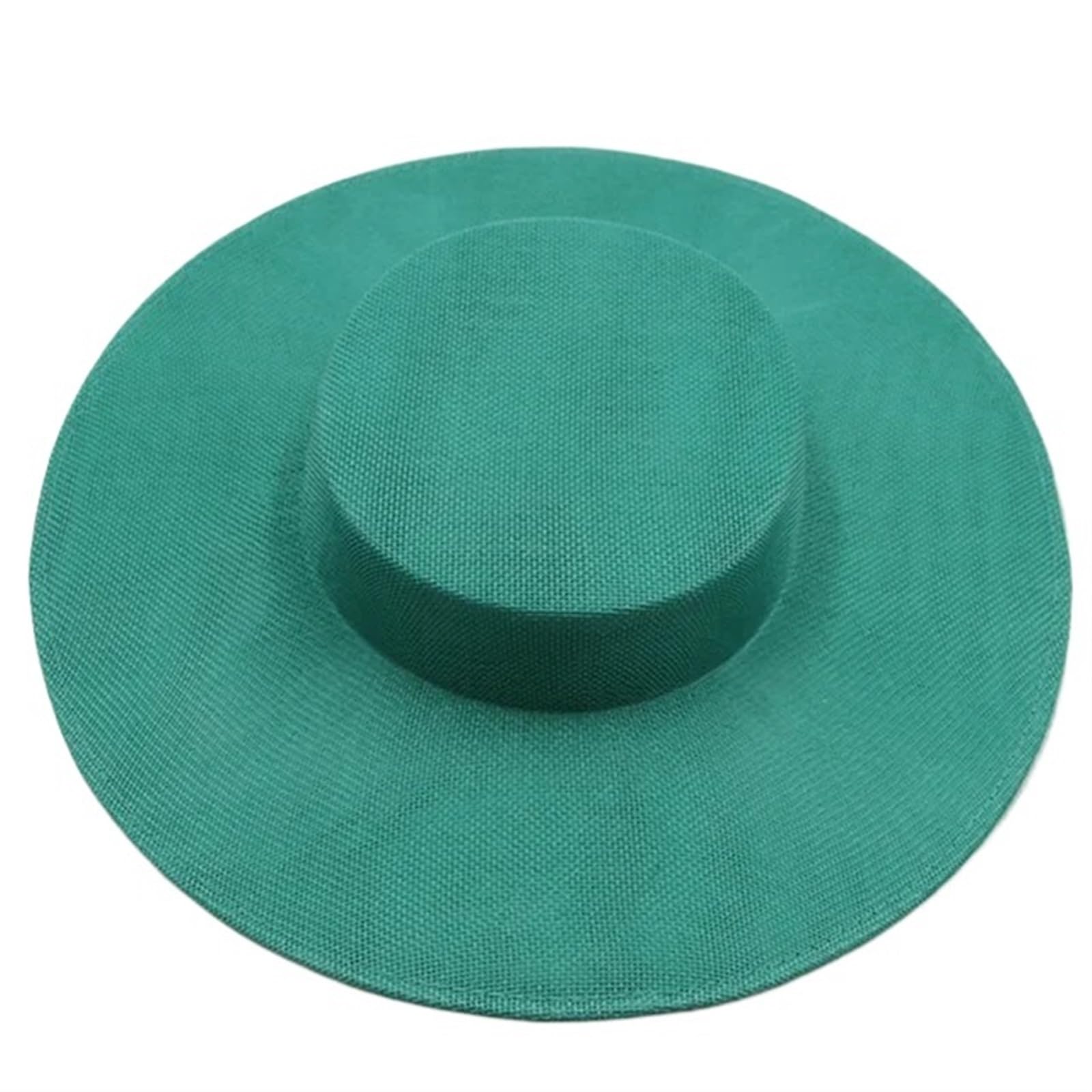 UALXPAO Wedding Hats 31CM Fascinates Base Big Cap Wedding Millinery Supplies DIY Hair Accessories Hat Women Church Headpiece for Tea Party,Weddings(Green1)