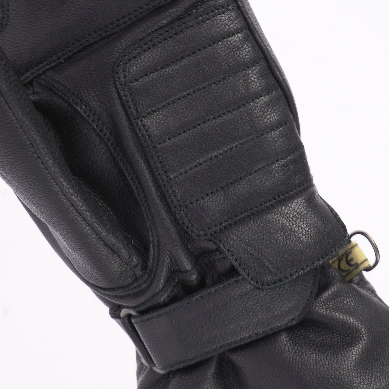 BY CITY Lyon Man Winter Motorradhandschuhe | Lederhandschuhe | Knotenprotektoren | Gepolsterte Zonen | Abriebfeste Verstärkung auf der Handfläche | wasserdichte Membran