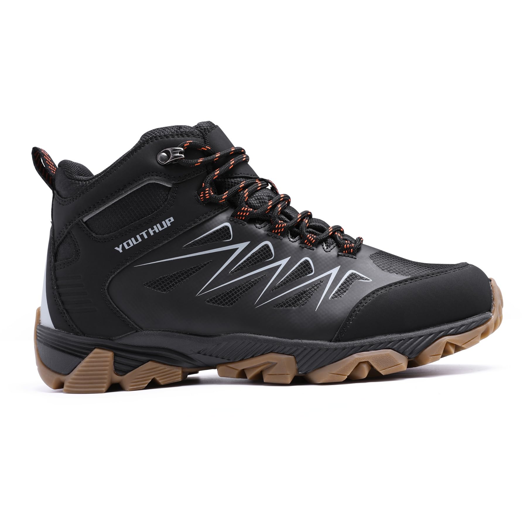 YOUTHUP Herren Knöchelhohe Wanderschuhe Wasserdicht Trekkingschuhe | Leicht Rutschfest Abriebfest Hiking Boots Atmungsaktiv Mesh Outdoorschuhe Casual Wanderstiefel, Modisch & Dynamisch