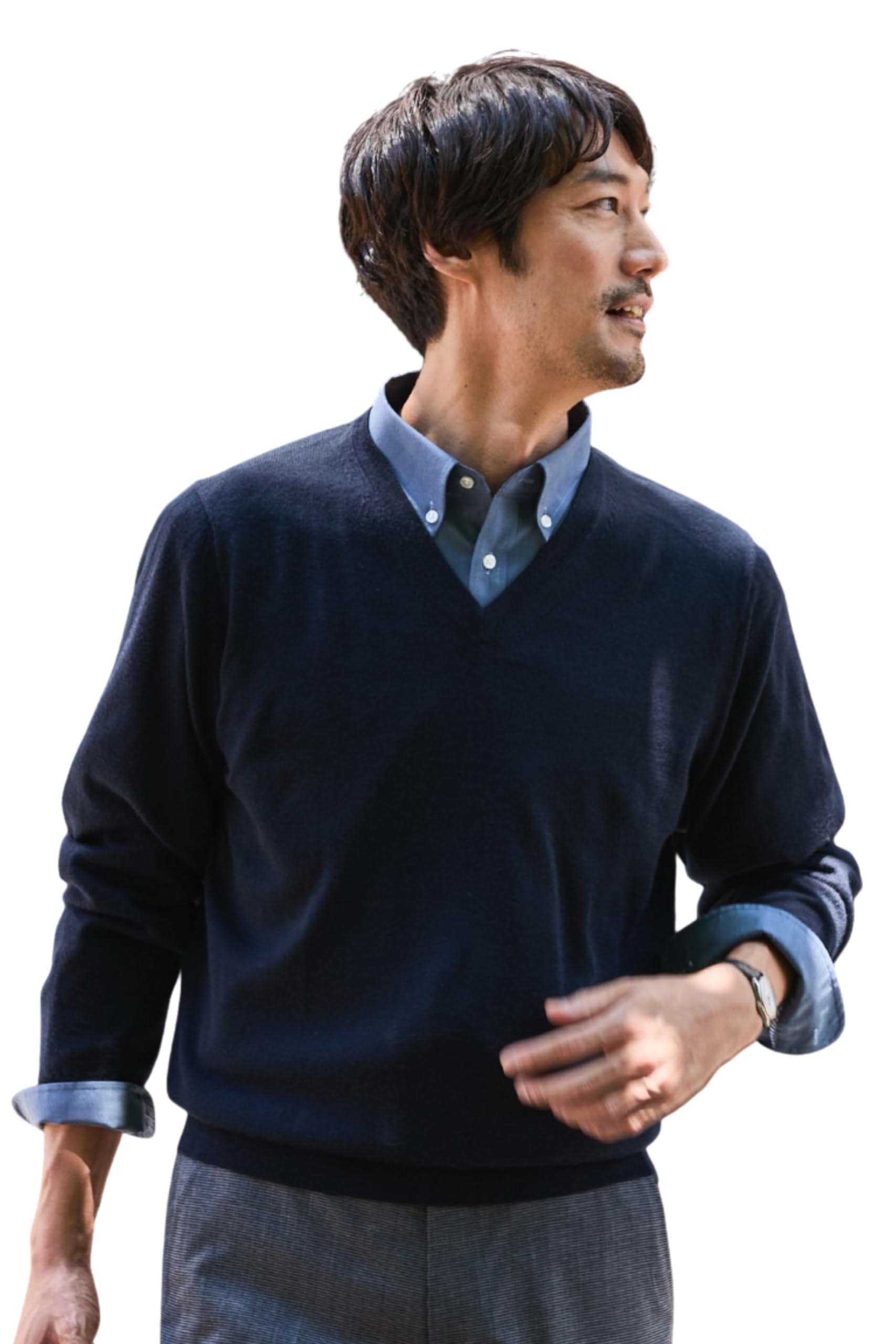 Amazon | 25A Vネック_66AUSM502紺S | セーター 通販