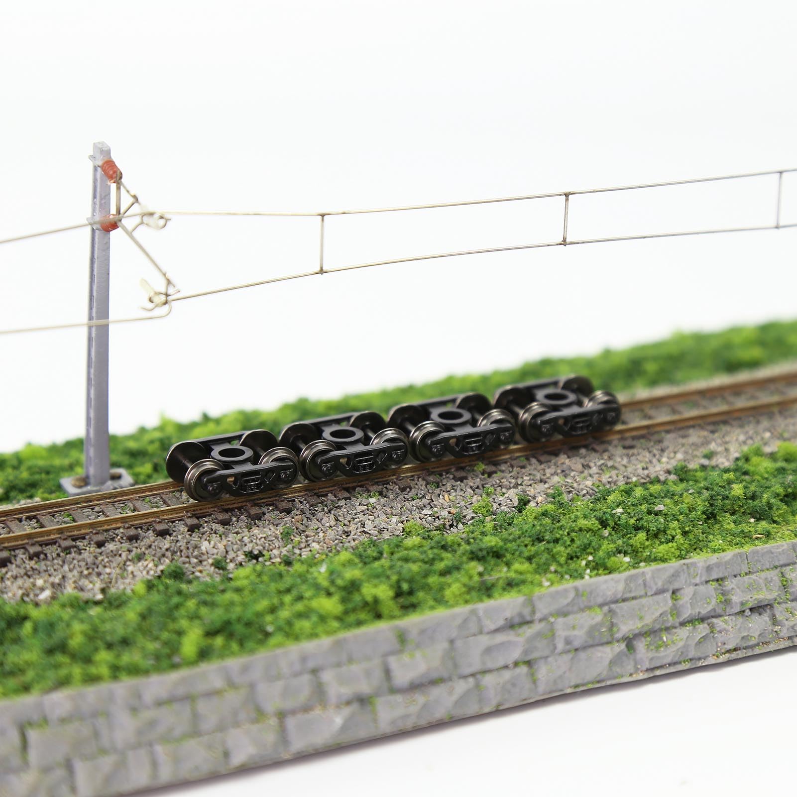 Evemodel 4PCs N Scale 1:160 Roller Bearing Truck Bogies 33