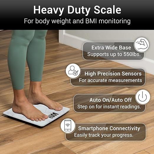 Báscula Digital Vive Smart para Peso Corporal, 550 lbs, Conexión Smartphone miniatura 2