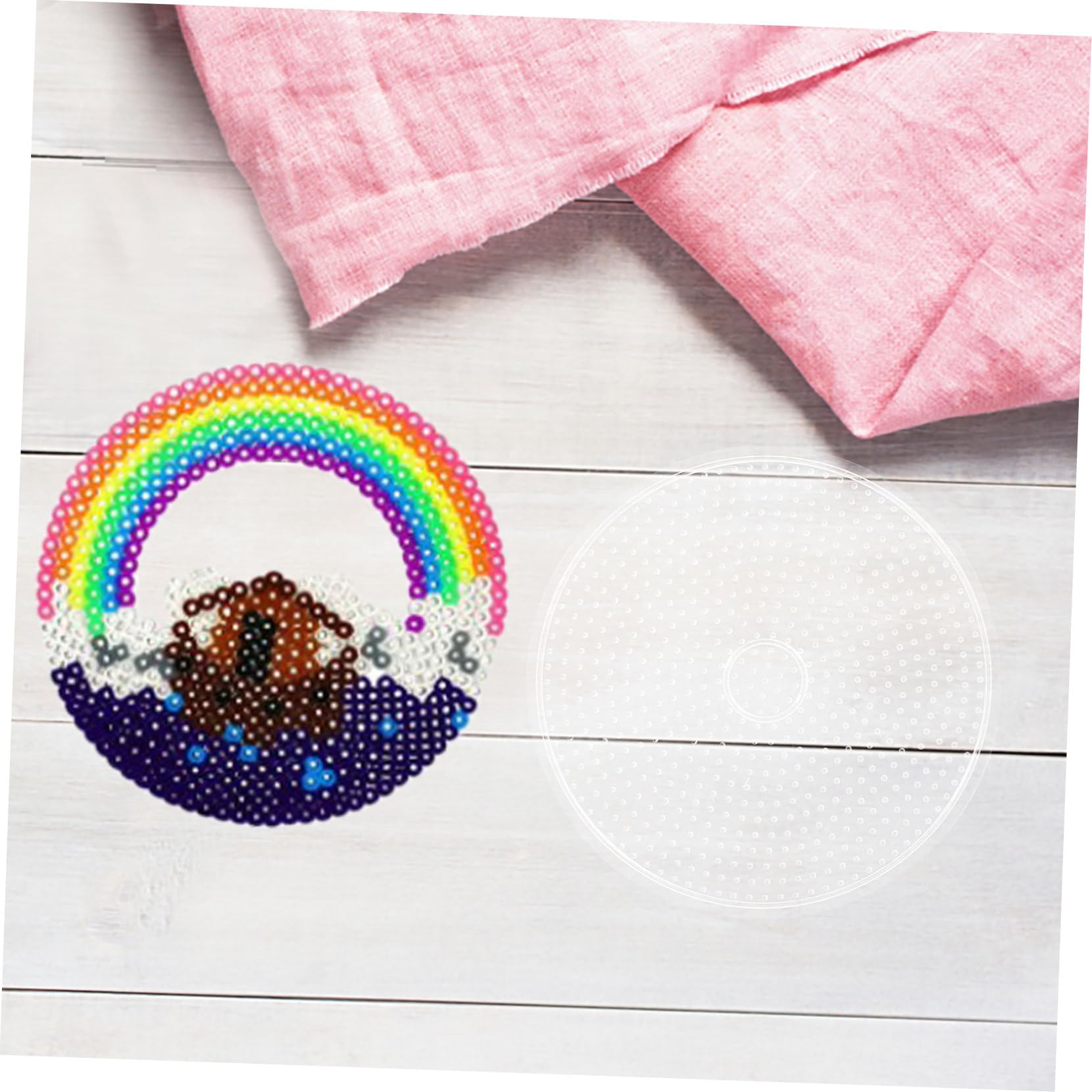 3er Set Bügelperlen-Stecktafeln – 5 Mm Vorlagen Für Kinder, Bastelplatten Aus Kunststoff, Fördert Kreativität