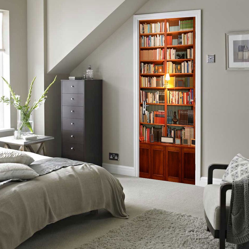 Alwayspon Autocollant De Porte, Vinyle Autocollant, Autocollants De Porte En Vinyle Amovibles Pour La Décoration Intérieure Plage