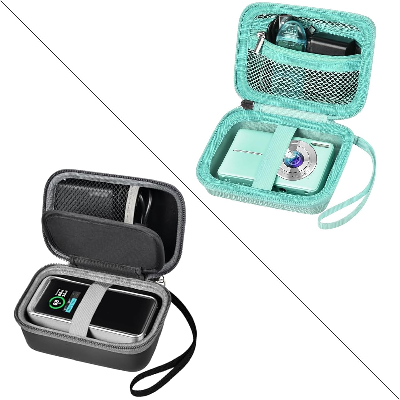 Case Compatible with Anker Prime Power Bank Bundle with Digital Camera Case Compatible with VAHOIALD Green