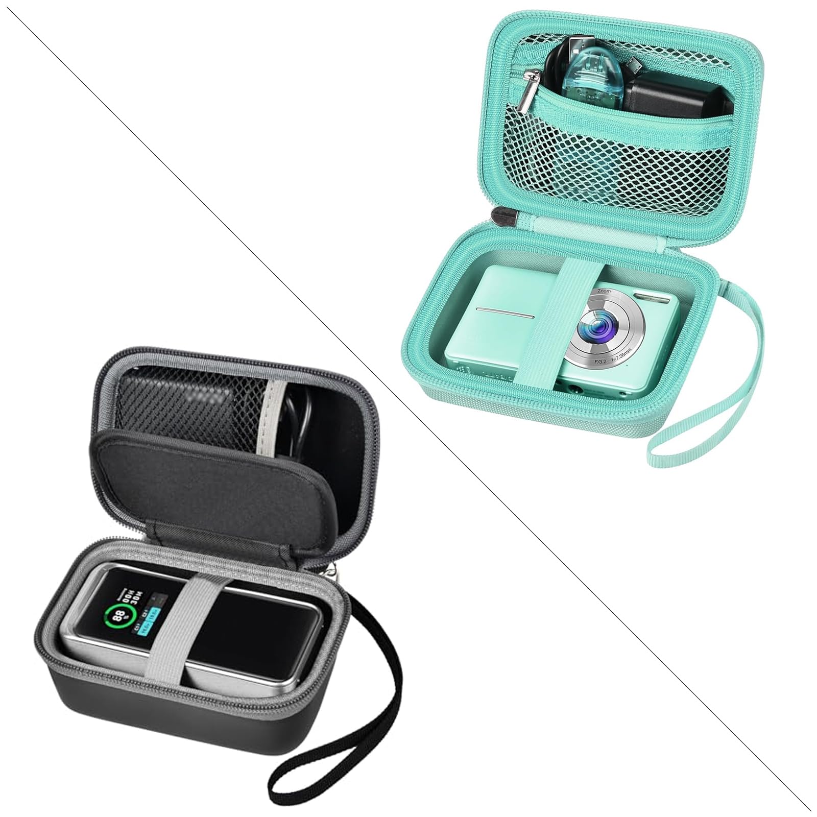 Case Compatible with Anker Prime Power Bank Bundle with Digital Camera Case Compatible with VAHOIALD Green