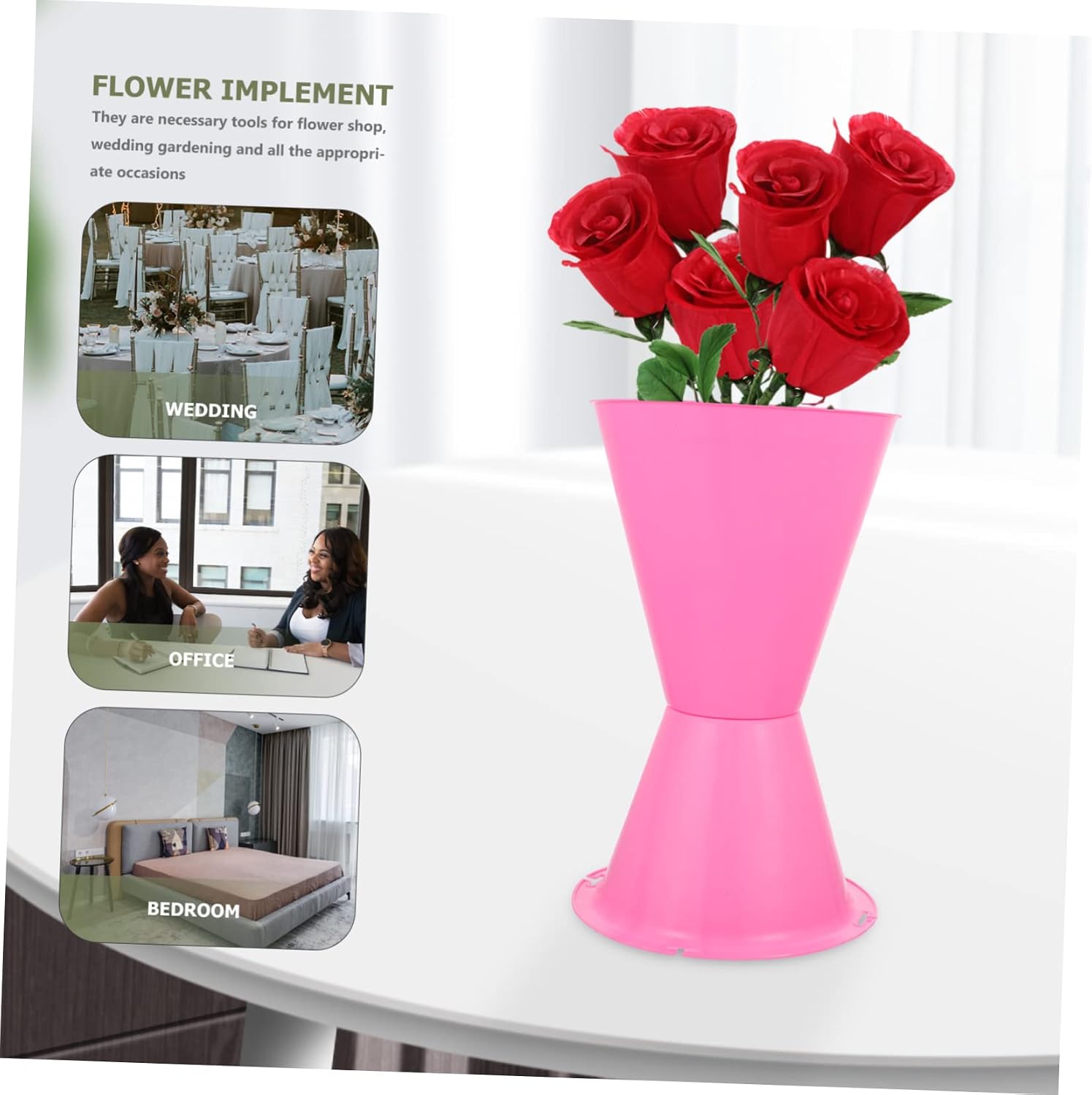 MINAOLULUS 4pcs Flower Arrangement Base Bouquet Liner Floral Centerpiece Supplies Wedding Floral Tools