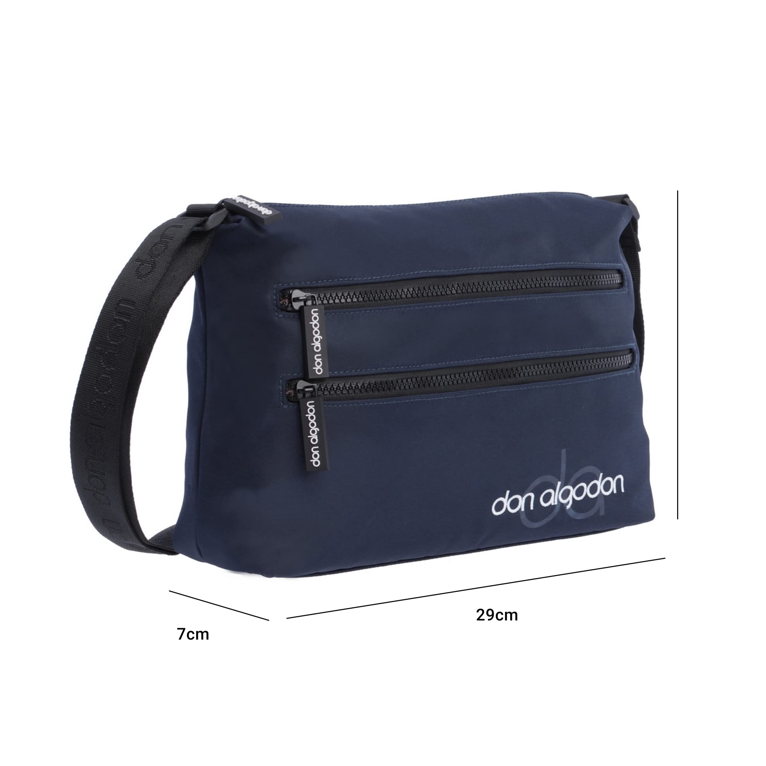Don Algodón Zita, Bolso Bandolera Mujer, 30 x 9.5 x 19 cm