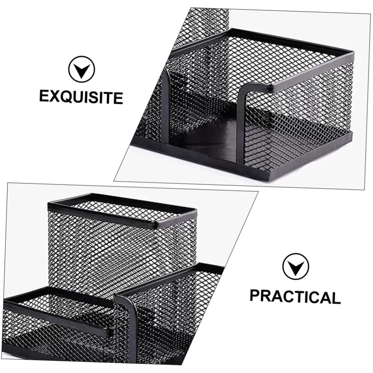 PLAFOPE Set Di Contenitori Per Ufficio in Ferro Battuto 4 Pezzi Organizer Da Scrivania Organizer Per Penne E Portaoggetti Da Scrivania