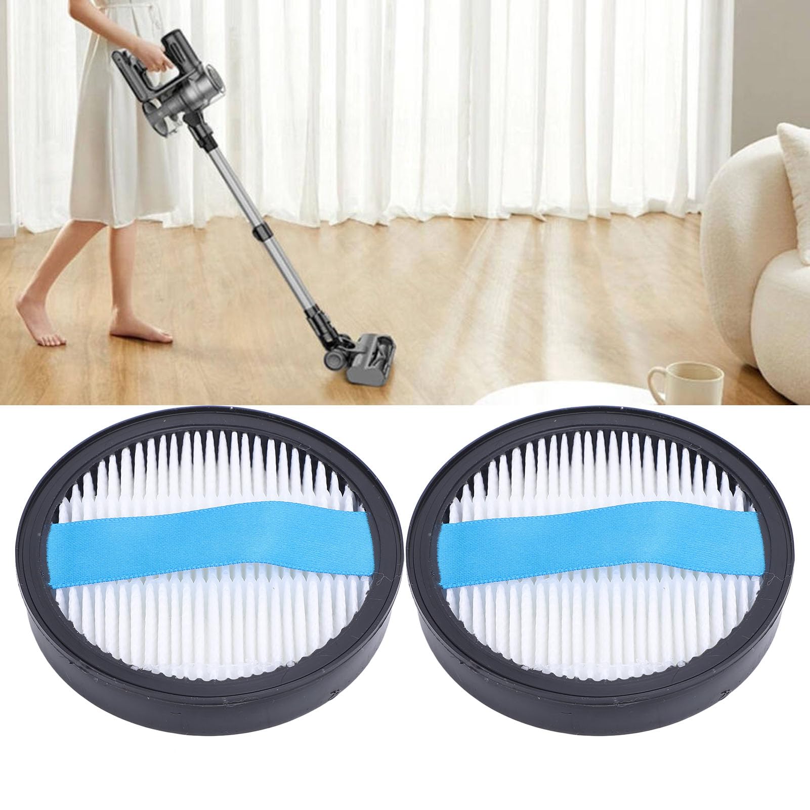 Syrisora Filtro de aspiradora, fácil de instalar, lavable, filtro de repuesto para P12 P13 U12 U13