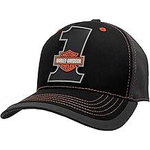 Men's #1 Bar & Shield Colorblocked Baseball Cap Black