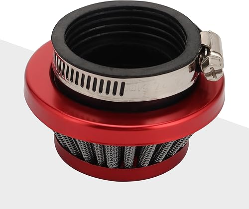 Miniatura 5 de GOOFIT Kit de estrangulador de filtro de aire rojo de repuesto para 2 tiempos, 23 cc, 33 cc, 43 cc, 47 cc, 49 cc, MOTOVOX MVS10 Dirt Mini Pocket