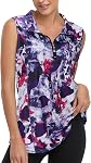 Viracy Femmes Zip Up Golf Workout Tank Tops Sleeveless Polo rapide à sec chemises de sport