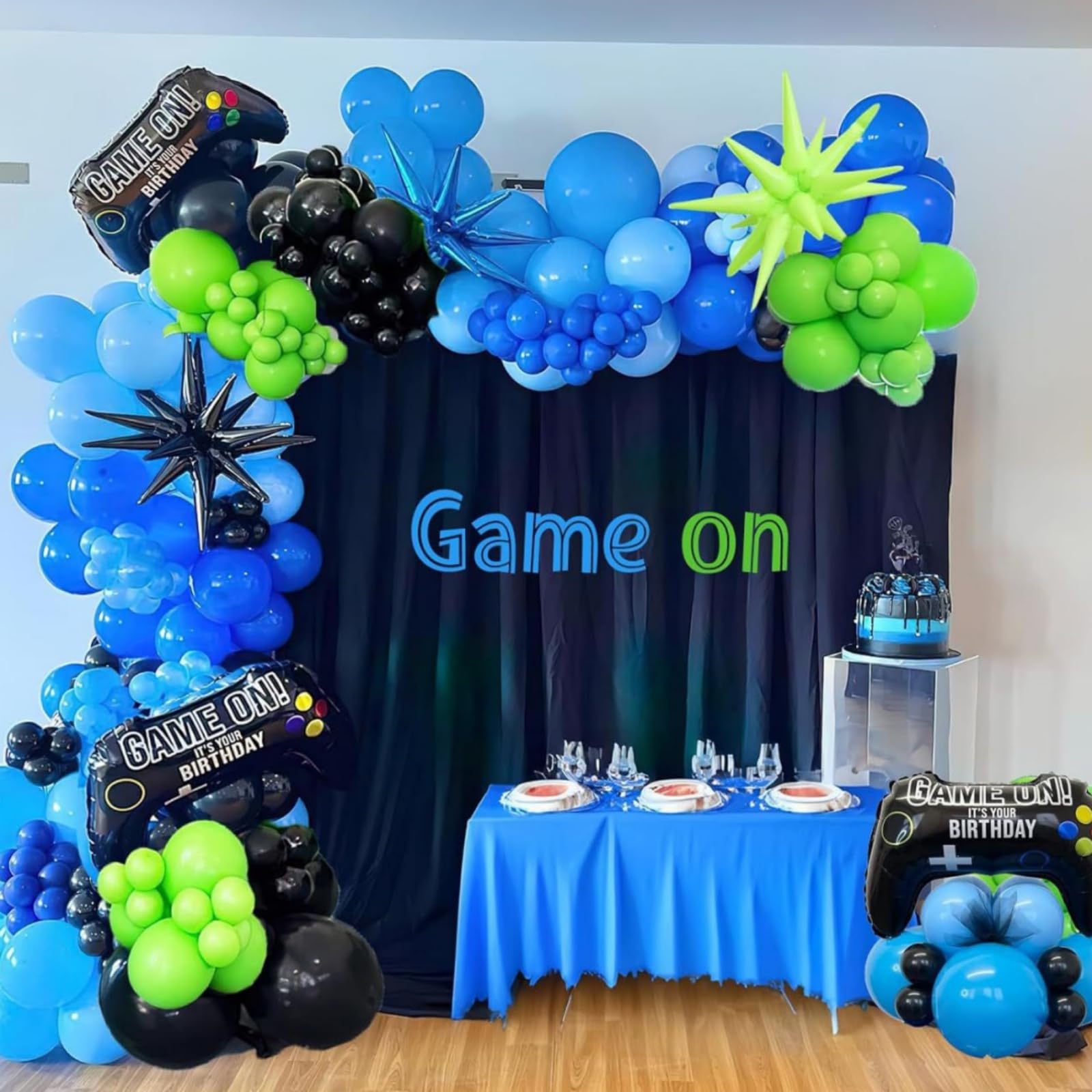 127PCS Mermaid Birthday Decorations Mermaid Balloon Arch Kit Under the Sea Balloon Garland Kit Blue Balloons Purple Balloons for Under the Sea Party Decorations — view 8