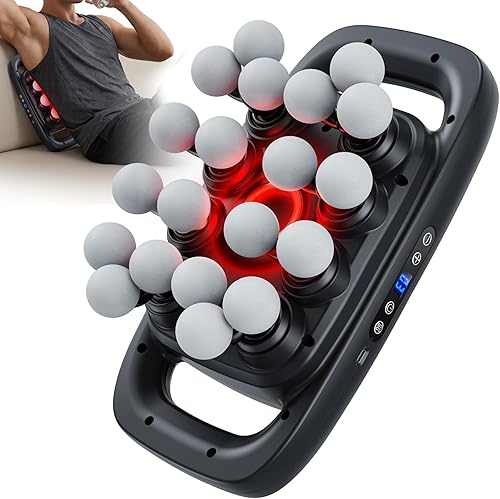 20 Head Massage Gun Set, Deep Tissue Muscle Massager with 3 Modes & 30 Intensities,Quiet Multi Head Massage Gun for Back/Hips/Legs/Shoulders/Foot Body Muscle Pain Relief