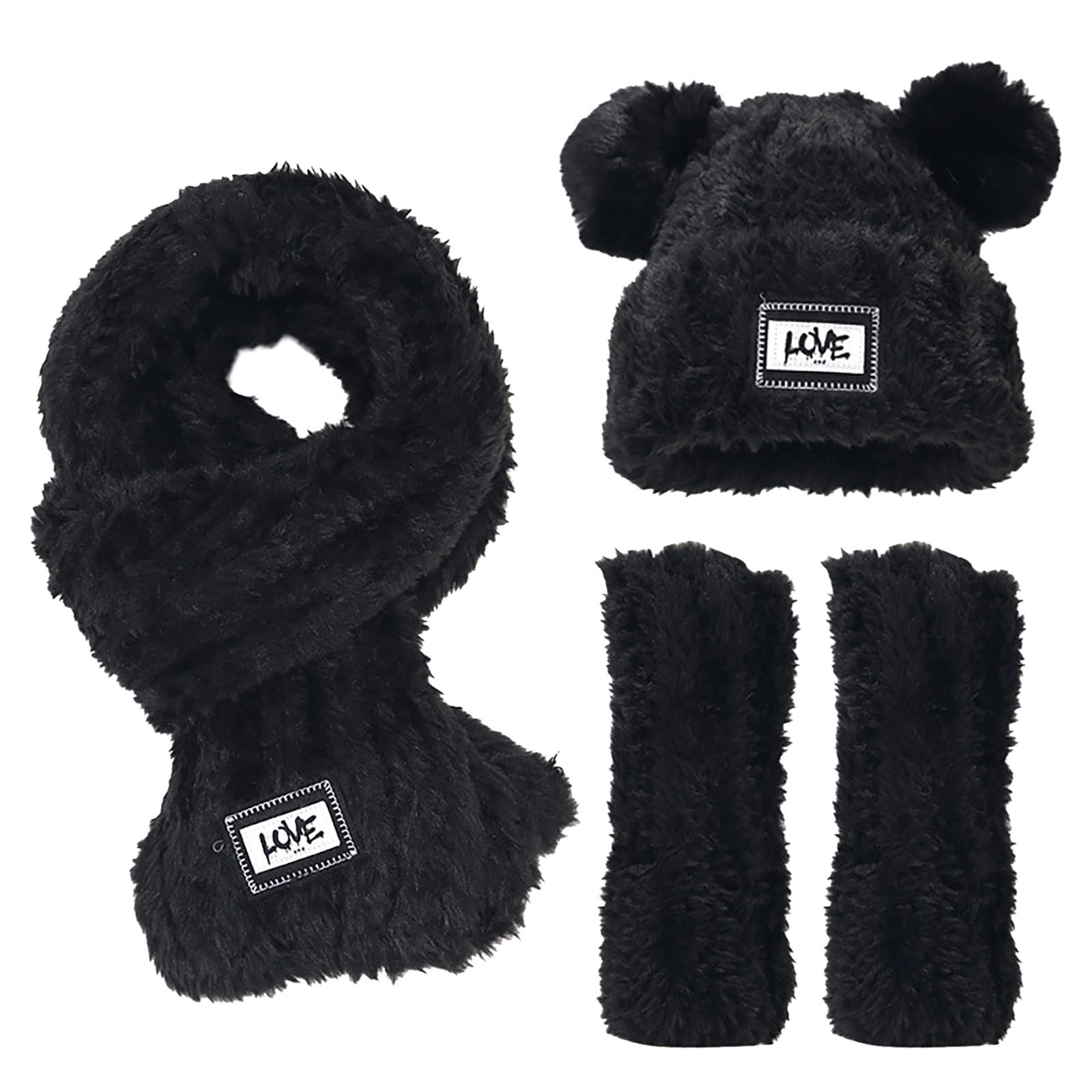 Cache-cou avec masque intégré ensemble bonnet écharpe contre le vent froid