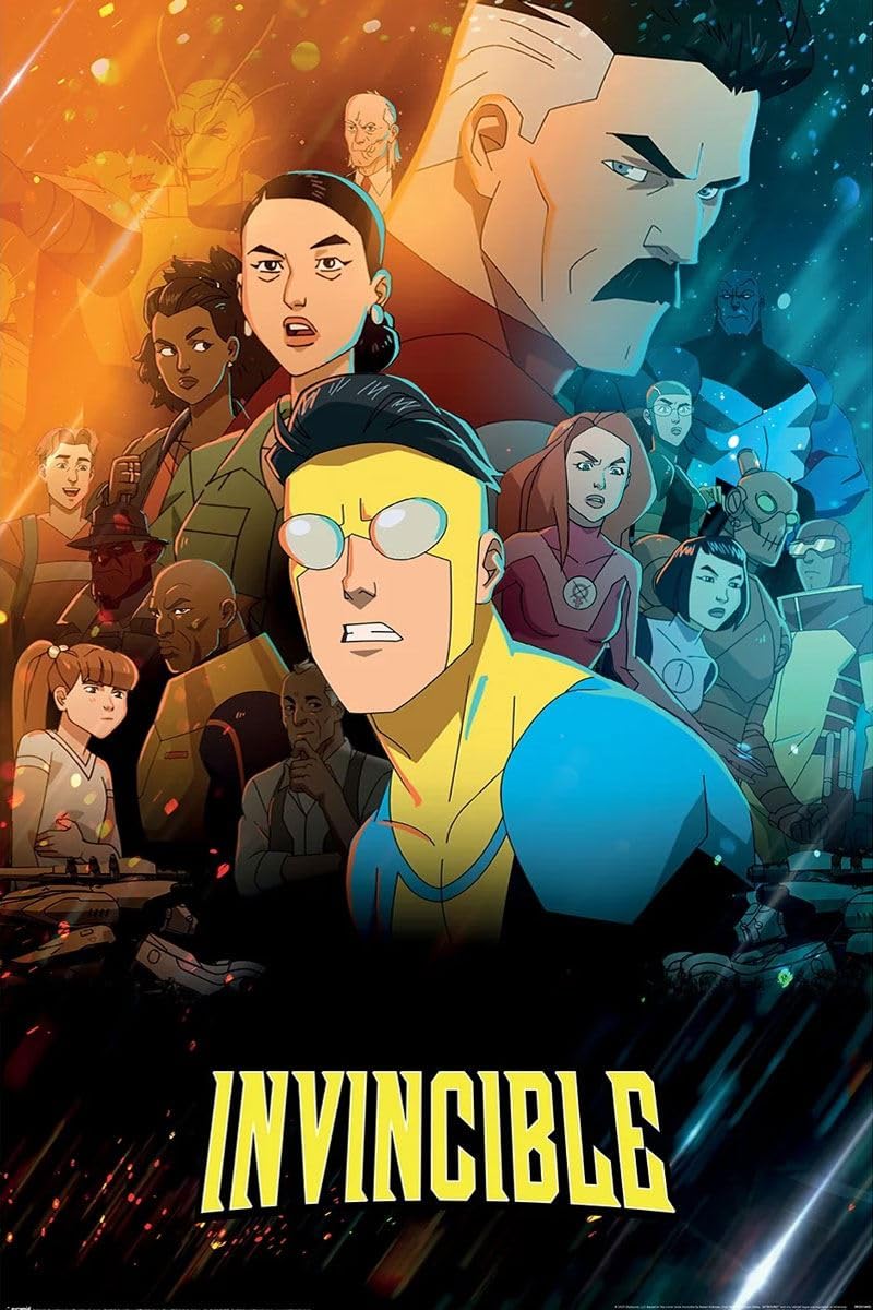 Grindstore Multicolour Invincible (Character Montage) Maxi Poster - Laminated
