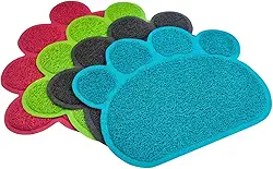 Tapete Pet PVC Jogo Americano Tapete Cachorro Comedouro e Bebedouro Caixa de Areia Gatos e Cachorros Limpeza e Organização Fácil Limpar e Higienizar 40x30cm (ROSA CLARO)