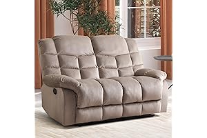 Modern Reclining Loveseat Sofa