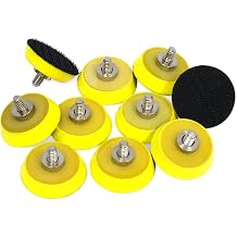 Ouya 10PCS 5/16-24 Thread 1" Velcro Backing Pad Hook and Loop Plate for Air Sander and Dual Action Car Polisher