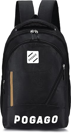 30L Water-Resistant Backpack for Men & Women with Laptop Compartment (0108-Black-30L)