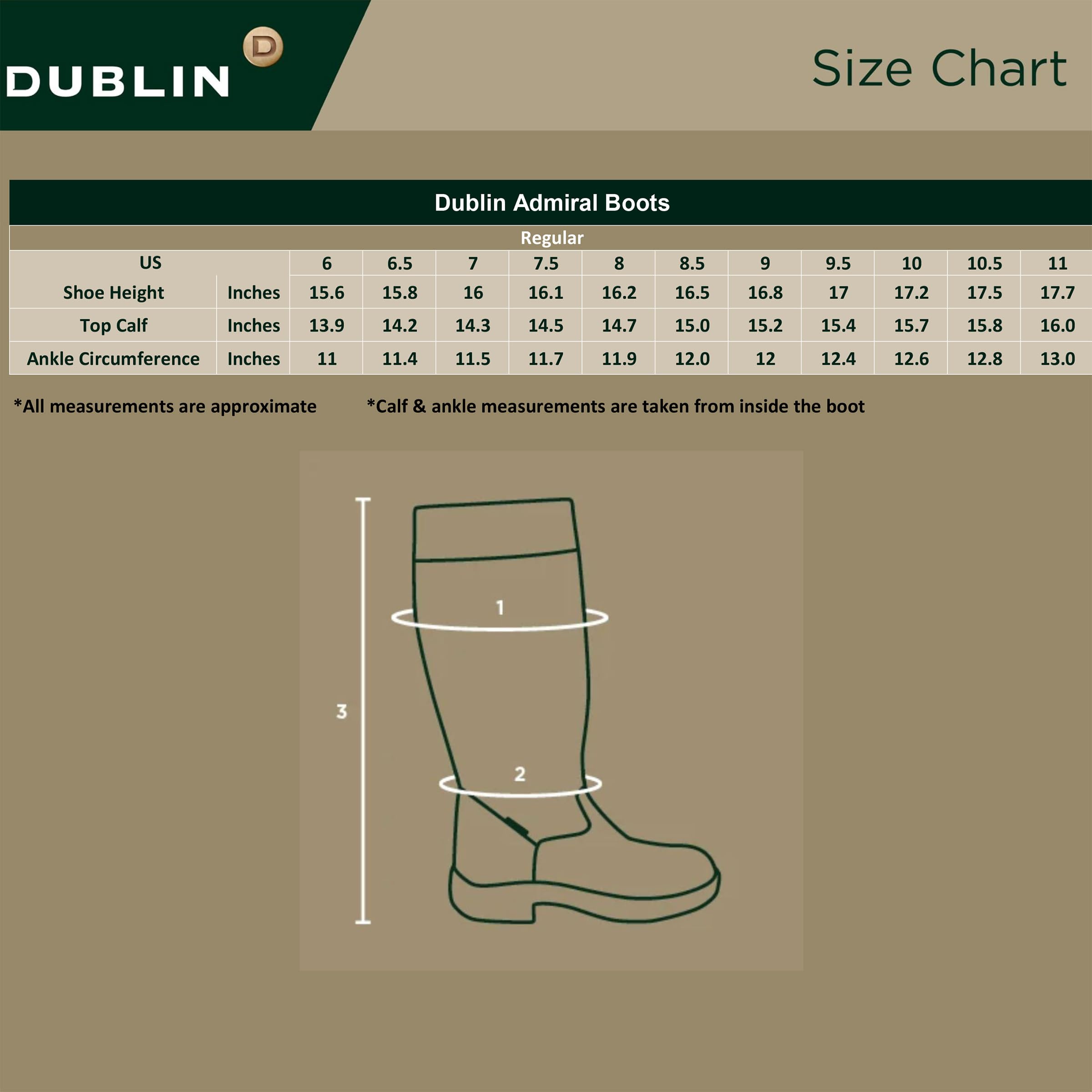 Dublin 2021 Admiral Boots 100954100 - Chocolate