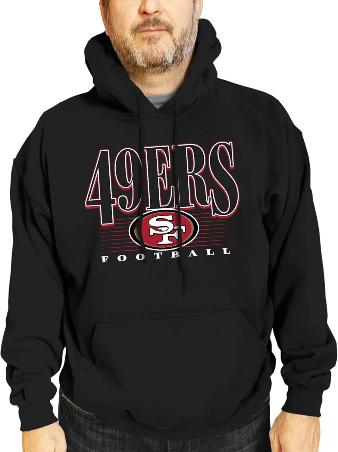 Team Fan Apparel NFL Adult Unisex Overtime Blueprint Soft Fleece Hooded Sweatshirt, Officially Licensed Football Hoodie!
