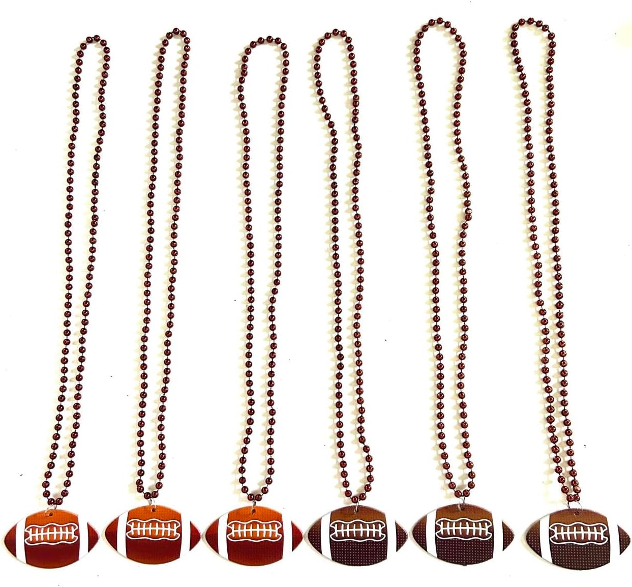 12 Pcs Football Party Beads Necklaces Sports Event Football Beads Necklaces Party Supplies image 4
