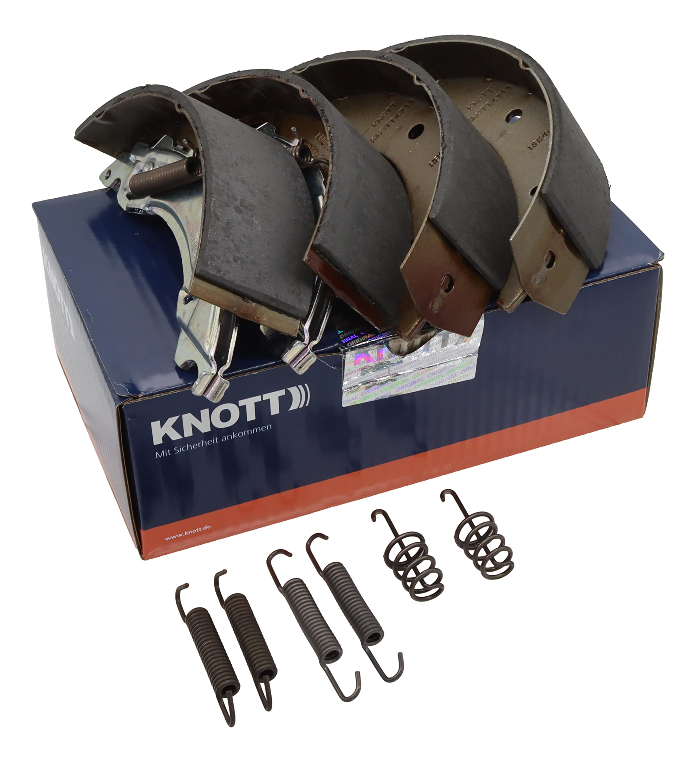 Jeu de mâchoires de frein Knott 47276 200 x 50 renforcées pour frein Knott BPW Nieper 20-2425/1 20-964/1 et BPW S2005-5RASK cf. 416277.001/416277 |